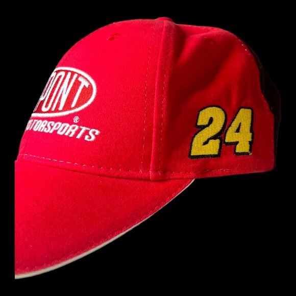 DuPont Motorsport a Winners Circle Jeff Gordon #24 Cap Adjustable Dad Hat Flames - Picture 7 of 8
